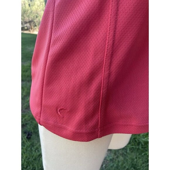 Zyia Active Clubhouse Pink Mesh Zip Up Sleeveless Polo Shirt Size Small - Picture 5 of 9